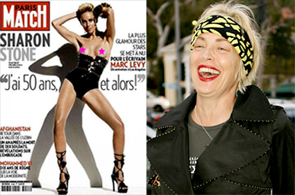 Sharon Stone, Paris Match Magazine Cover Sharon Stone, Paris Match Magazine Cover